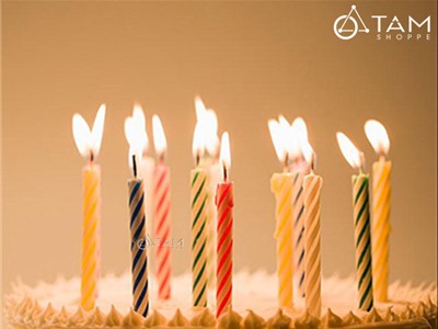 Hộp 24 cây nến trang trí bánh sinh nhật số 8